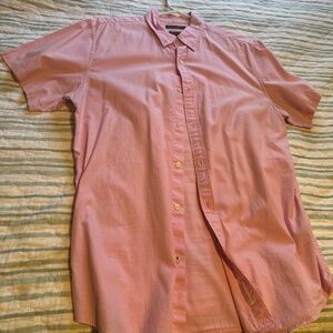 Banana Republic L Pink Button-Down Shirt Grant Fit